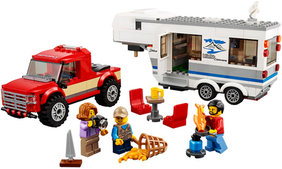 LEGO Set-Pickup & Caravan-City-60182-2-Creative Brick Builders